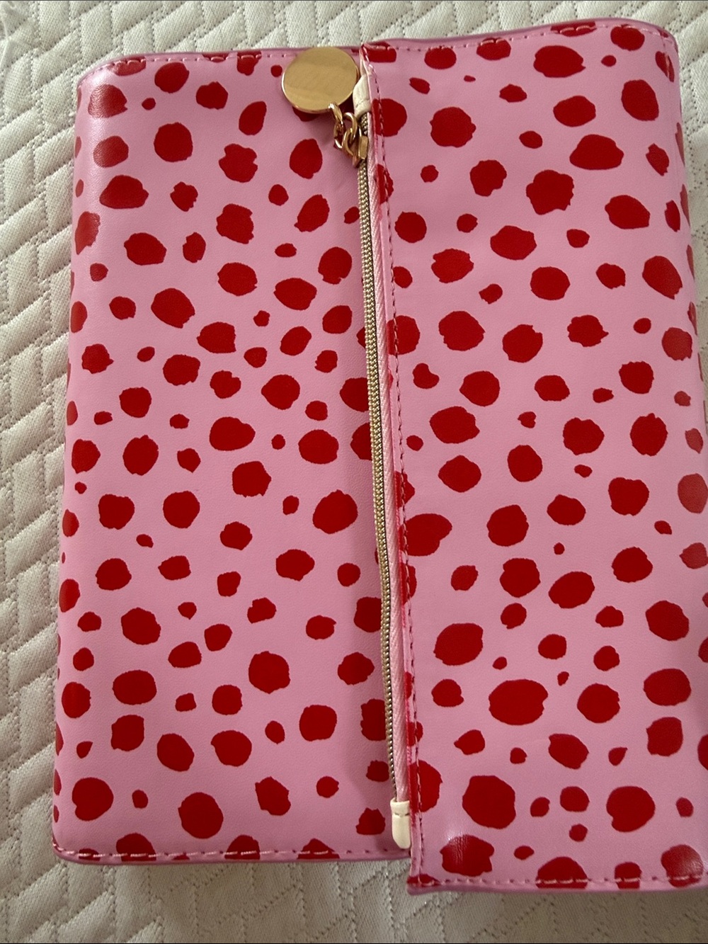GRAPHIQUE DE FRANCE Animal Print Clutch Journal in Pink